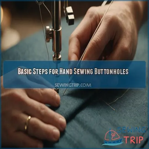 Basic Steps for Hand Sewing Buttonholes