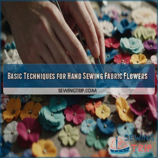 Basic Techniques for Hand Sewing Fabric Flowers Basic Techniques for Hand Sewing Fabric Flowers
