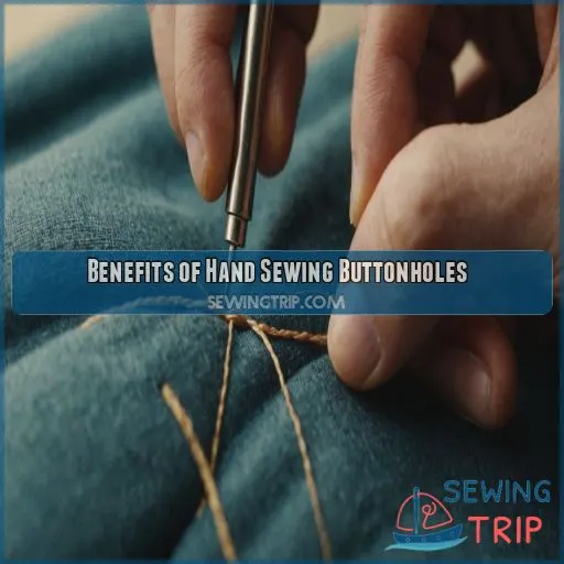 Benefits of Hand Sewing Buttonholes