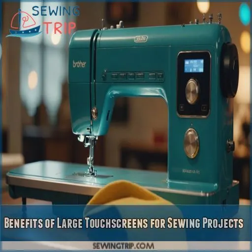 Benefits of Large Touchscreens for Sewing Projects