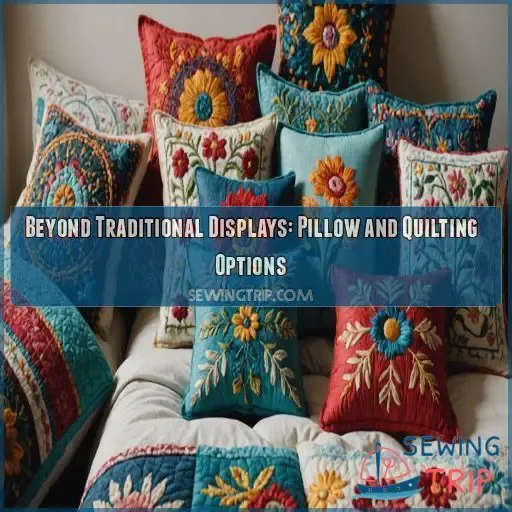 Beyond Traditional Displays: Pillow and Quilting Options