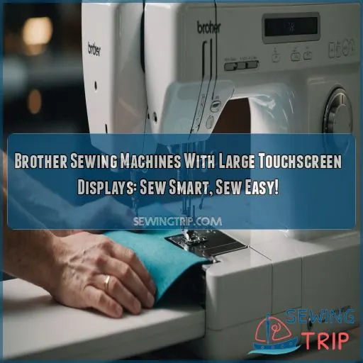 Brother sewing machines with large touchscreen displays