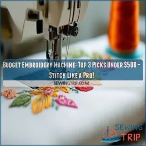 budget embroidery machine