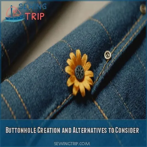 Buttonhole Creation and Alternatives to Consider