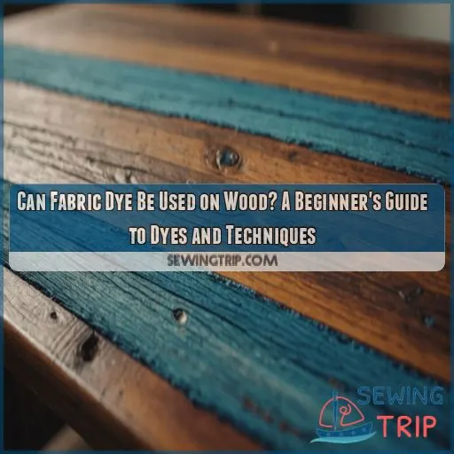 can fabric dye be used on wood