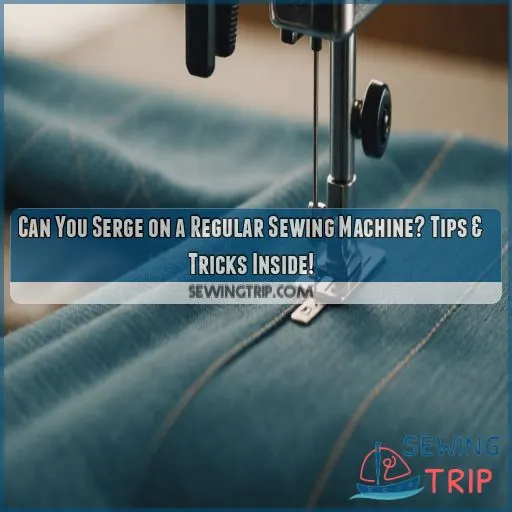 can you serge on a regular sewing machine