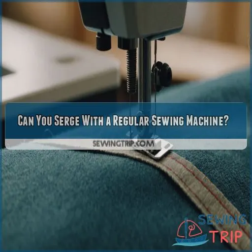 Can You Serge With a Regular Sewing Machine