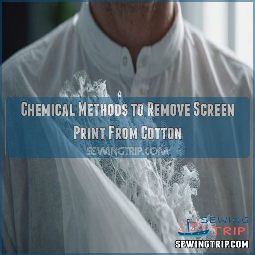 Chemical Methods to Remove Screen Print From Cotton