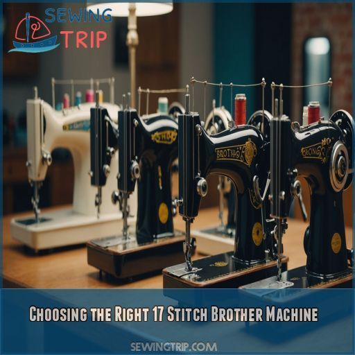 Choosing the Right 17 Stitch Brother Machine