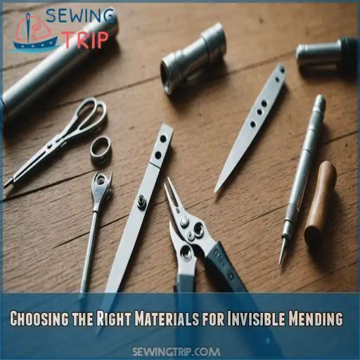 Choosing the Right Materials for Invisible Mending Choosing the Right Materials for Invisible Mending