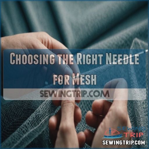 Choosing the Right Needle for Mesh Choosing the Right Needle for Mesh