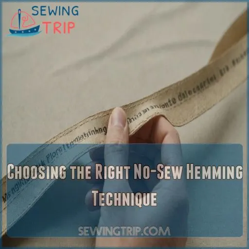 Choosing the Right No-Sew Hemming Technique