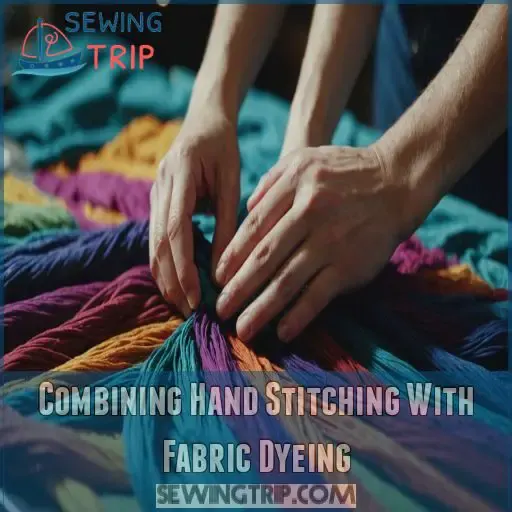 Combining Hand Stitching With Fabric Dyeing