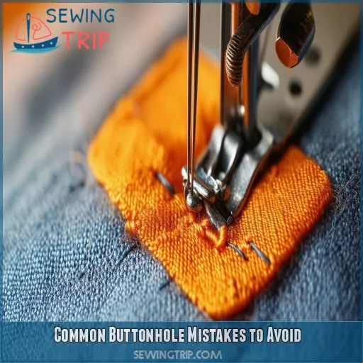 Common Buttonhole Mistakes to Avoid