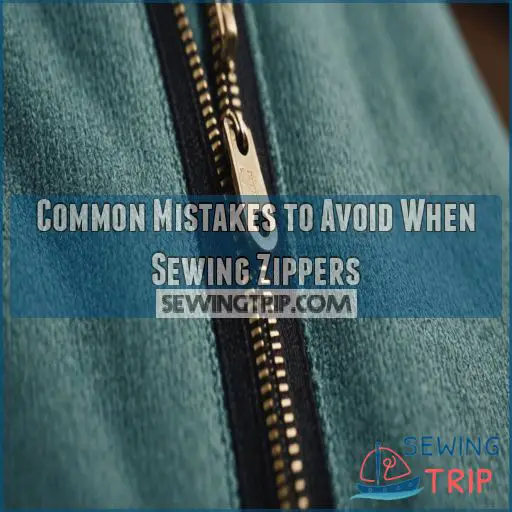 Common Mistakes to Avoid When Sewing Zippers