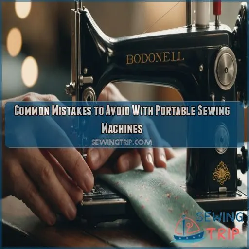 Common Mistakes to Avoid With Portable Sewing Machines