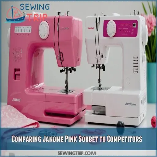 Comparing Janome Pink Sorbet to Competitors