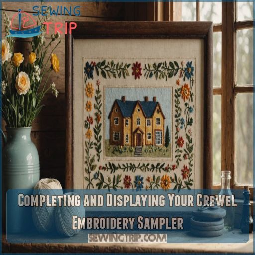 Completing and Displaying Your Crewel Embroidery Sampler Completing and Displaying Your Crewel Embroidery Sampler