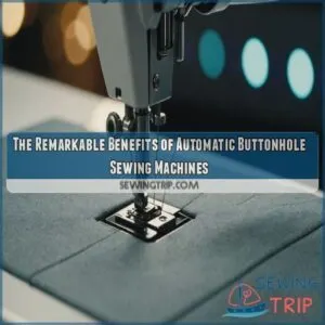 Computerized sewing machines with automatic buttonhole sewing