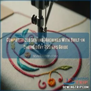 Computerized sewing machines with built in embroidery designs