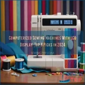 Computerized sewing machines with LCD display