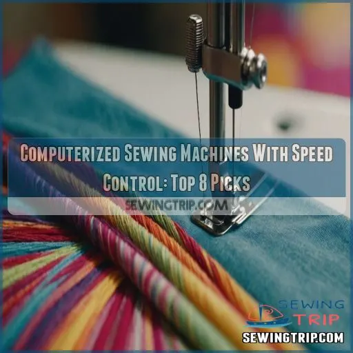 Computerized sewing machines with speed control