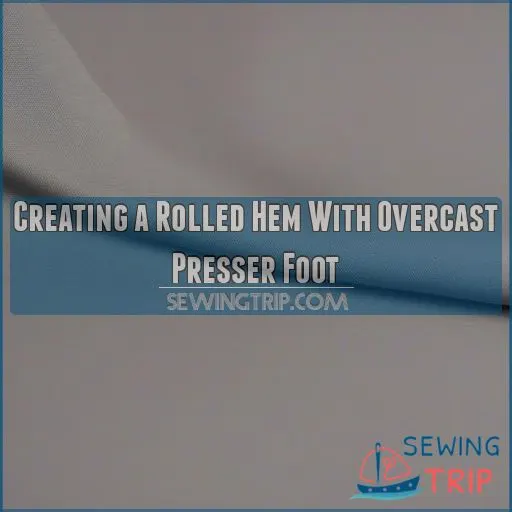 Creating a Rolled Hem With Overcast Presser Foot