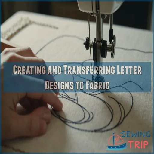 Creating and Transferring Letter Designs to Fabric