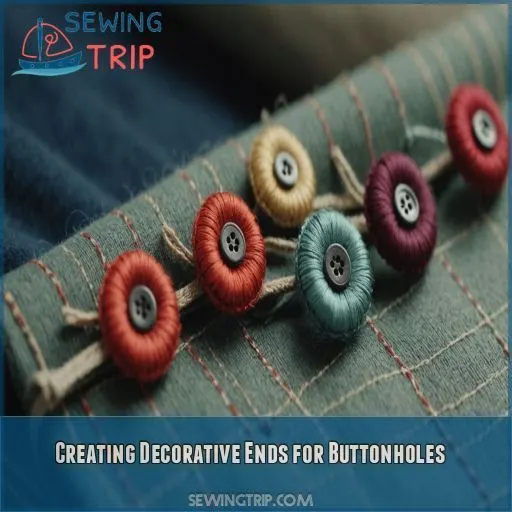 Creating Decorative Ends for Buttonholes