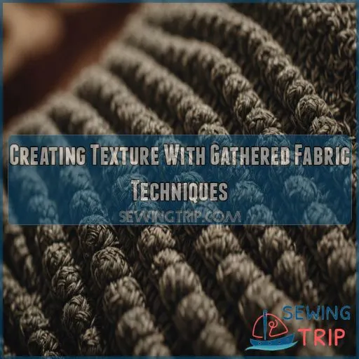 Creating Texture With Gathered Fabric Techniques