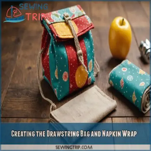 Creating the Drawstring Bag and Napkin Wrap