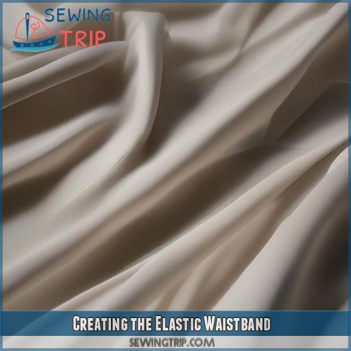 Creating the Elastic Waistband Creating the Elastic Waistband