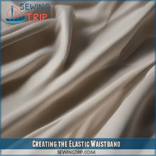 Creating the Elastic Waistband