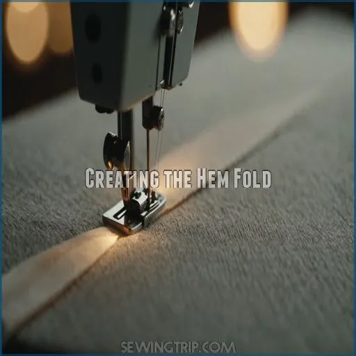 Creating the Hem Fold