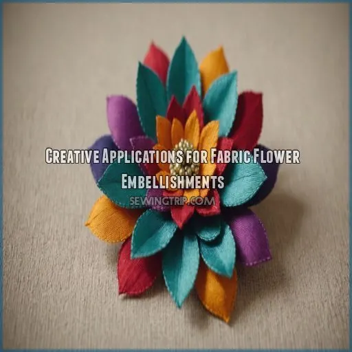 Creative Applications for Fabric Flower Embellishments