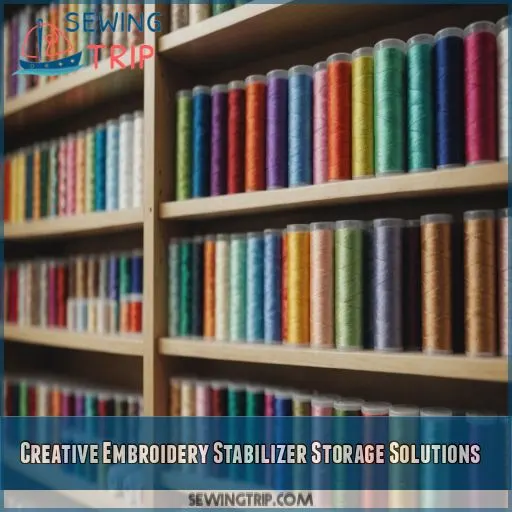 Creative Embroidery Stabilizer Storage Solutions