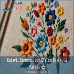 Crewel Embroidery Stitch Sampler Patterns