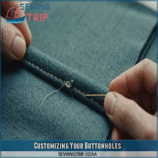 Customizing Your Buttonholes