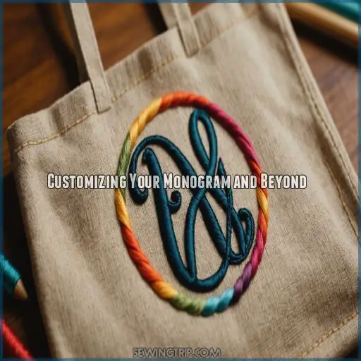 Customizing Your Monogram and Beyond Customizing Your Monogram and Beyond