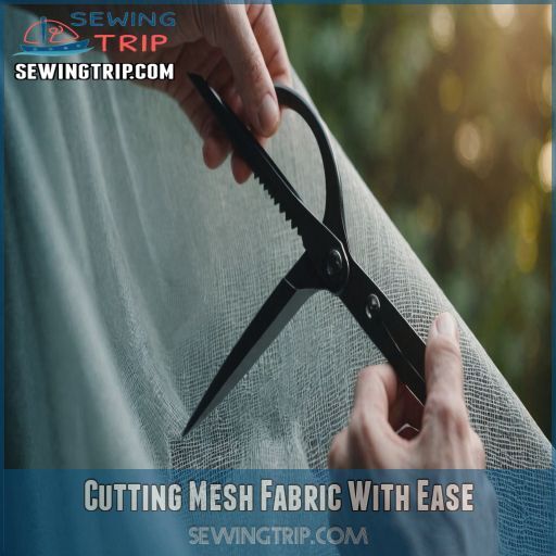Cutting Mesh Fabric With Ease Cutting Mesh Fabric With Ease