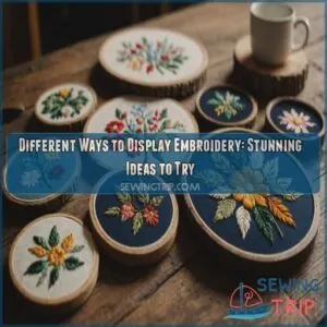 different ways to display embroidery