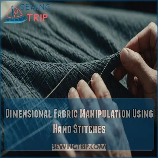 Dimensional Fabric Manipulation Using Hand Stitches