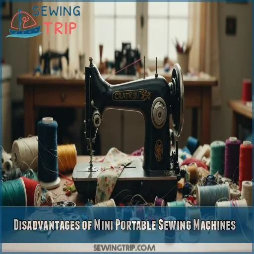 Disadvantages of Mini Portable Sewing Machines