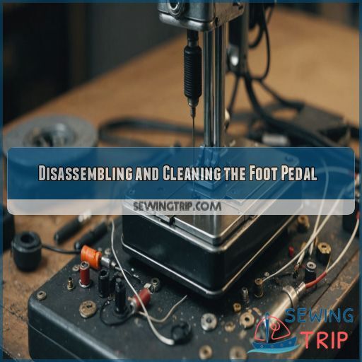 Disassembling and Cleaning the Foot Pedal Disassembling and Cleaning the Foot Pedal