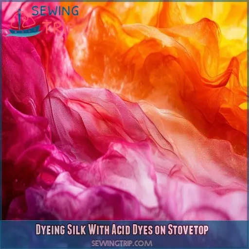 Dyeing Silk With Acid Dyes on Stovetop