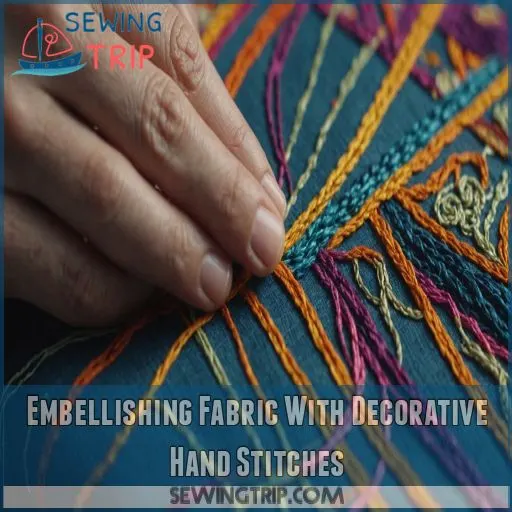 Embellishing Fabric With Decorative Hand Stitches