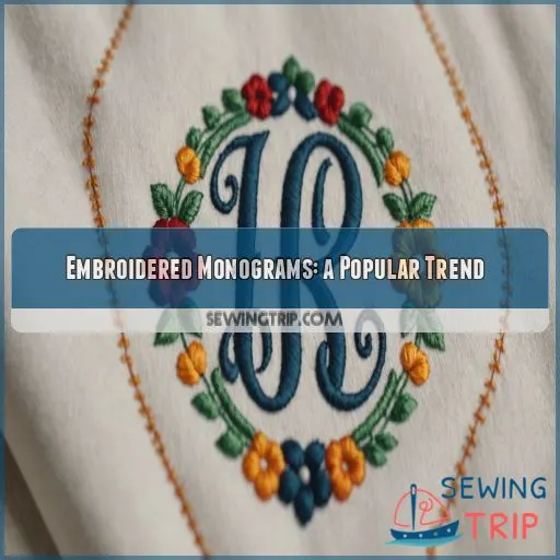 Embroidered Monograms: a Popular Trend