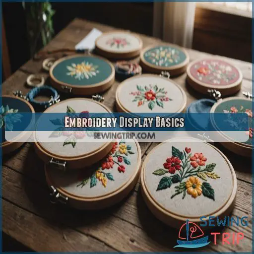 Embroidery Display Basics Embroidery Display Basics