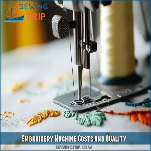 Embroidery Machine Costs and Quality