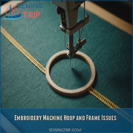 Embroidery Machine Hoop and Frame Issues